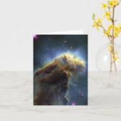 宇宙フォト空白のカード カード (黄色い花)