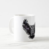 宇宙フクロウの威厳 コーヒーマグカップ (正面左)