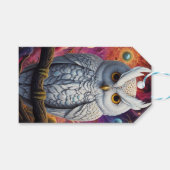 宇宙フクロウ・オブ・ウィズダム ギフトタグ (正面(横))