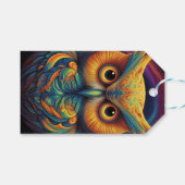 宇宙フクロウ・オブ・ウィズダム ギフトタグ (正面(横))