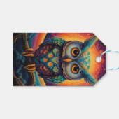 宇宙フクロウ・オブ・ウィズダム ギフトタグ (正面(横))