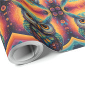 宇宙フクロウ・オブ・ウィズダム ラッピングペーパー (ロールコーナー)