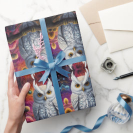 宇宙フクロウ・オブ・ウィズダム ラッピングペーパー