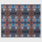 宇宙フクロウ・オブ・ウィズダム ラッピングペーパー (フラット)