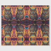 宇宙フクロウ・オブ・ウィズダム ラッピングペーパー (フラット)