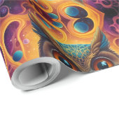 宇宙フクロウ・オブ・ウィズダム ラッピングペーパー (ロールコーナー)