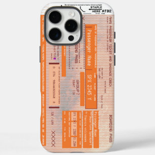 宇宙フライト火星旅行搭乗券の変更 iPhone 16 PRO MAXケース