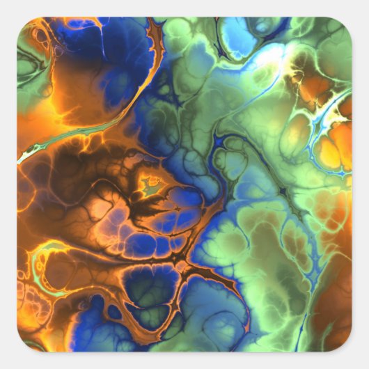 宇宙フラクタルシール スクエアシール (正面)