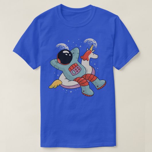 宇宙フロート宇宙飛行士アストラル宇宙Sで冷却 Tシャツ (デザイン正面)