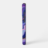 宇宙フロー抽象芸術アート iPhoneケース (左側面)
