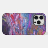 宇宙フロー絵を描アートから表示 iPhoneケース (裏面横)
