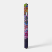 宇宙フロー絵を描アートから表示 iPhone 15ケース (左側面)