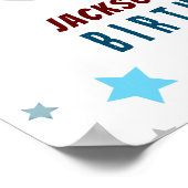 宇宙ブラストオフ1歳の誕生日 ポスター (角)