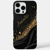 宇宙ブラックグリッター殻 Case-Mate iPhoneケース (裏面)