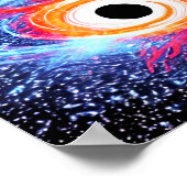 宇宙ブラックホール爆発の宇宙の空 ポスター (角)