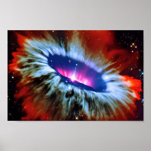 宇宙ブラックホール爆発の宇宙の空 ポスター (正面)