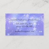 宇宙ブルー宇宙星名刺 名刺 (裏面)