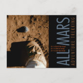 宇宙ブートオレンジすべての火星トレッキングアドベンチャー ポストカード (正面)