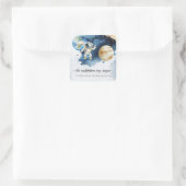 宇宙プラネタズカウントダウンベビーシャワー スクエアシール (バッグ)