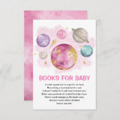 宇宙プラネット銀河系ムーンスターブックスfor Baby Girl エンクロージャーカード (正面/裏面)