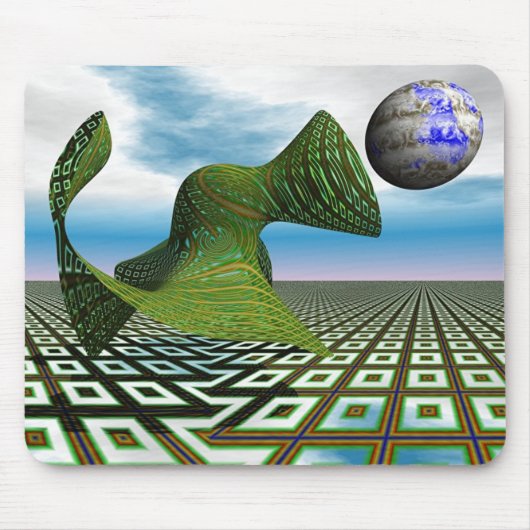 宇宙プードルのマウスパッド マウスパッド (正面)