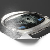 宇宙ヘルメット宇宙飛行士ネコ フォトプリント            (角)