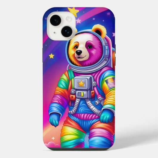 宇宙ベアーフォンケース iPhoneケース (裏面)
