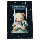 宇宙ベア誕生日抱き枕 ミディアムペーパーバッグ (裏面)