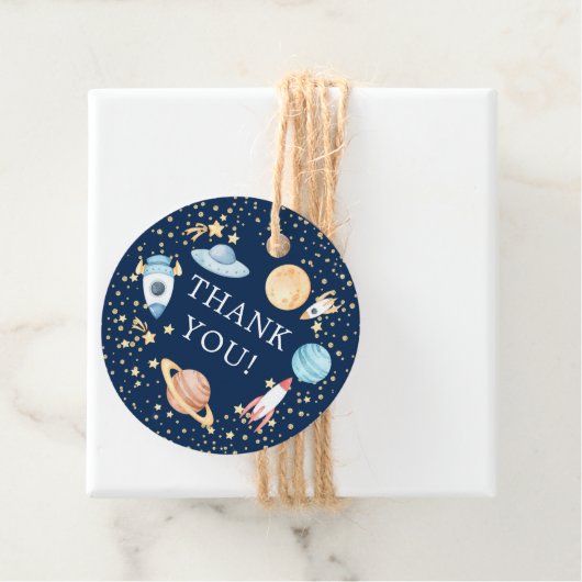 宇宙ベビーシャワーお願いギフトラベル フェイバータグ (インサイチュ)