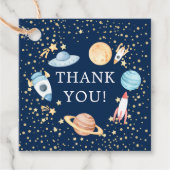 宇宙ベビーシャワーお願いギフトラベル フェイバータグ (正面)