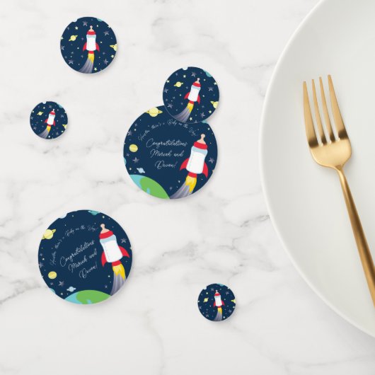 宇宙ベビーシャワーボトルロケット宇宙船 コンフェッティ (グループ)