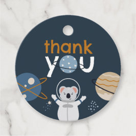 宇宙ベビーシャワー丸メッセージカード フェイバータグ