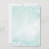 宇宙ベビーシャワー招待状銀河系外空間 招待状 (裏面)