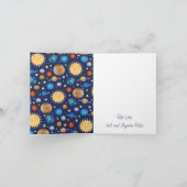 宇宙ベビーシャワー銀河系宇宙スター サンキューカード (内部)