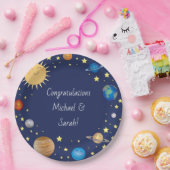 宇宙ベビーシャワー銀河系宇宙スター ペーパープレート (パーティー)