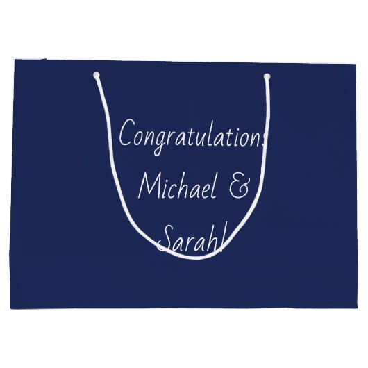 宇宙ベビーシャワー銀河系宇宙スター ラージペーパーバッグ (裏面)