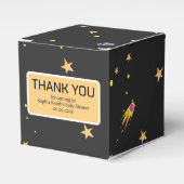 宇宙ベビーシャワー、コズミックかわいこちゃん男女兼用、 フェイバーボックス (正面サイド)