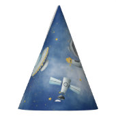 宇宙ベビーボーイロケットufoスター誕生日 パーティーハット (左)