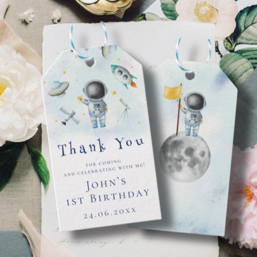 宇宙ベビー宇宙飛行士ボーロケット銀河系船スター ギフトタグ