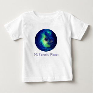 宇宙ベビー素晴らしジャージーTシャツホワイト ベビーTシャツ