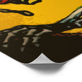 宇宙ホラー – ヴィンテージSF漫画アート ポスター (角)