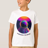 宇宙ホワイトキッズTシャツの採用 Tシャツ (正面)