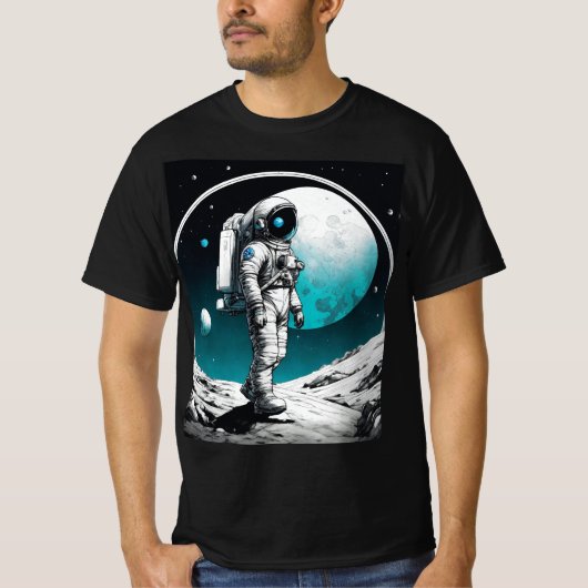 宇宙ボイジャー：レトロ遠征 Tシャツ (正面)