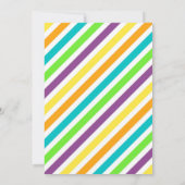 宇宙ボウリング招待状 男の子の誕生日パーティー 招待状 (裏面)