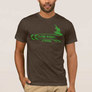 宇宙ボンゴのレトロのスノーボードのTシャツ Tシャツ