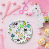 宇宙ボーイズバースデーパーティー紙プレート ペーパープレート (パーティー)