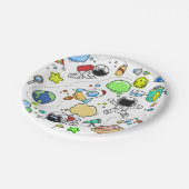 宇宙ボーイズバースデーパーティー紙プレート ペーパープレート (アングル)