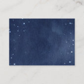 宇宙ボーイズ赤ちゃんシャワーおむつラッフルチケット エンクロージャーカード (裏面)