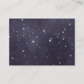 宇宙ボーイズ赤ちゃんシャワーおむつラッフルチケット エンクロージャーカード (裏面)