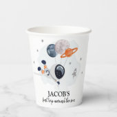 宇宙ボーイセントトリップザのまわりにサン誕生日 紙コップ (裏面)